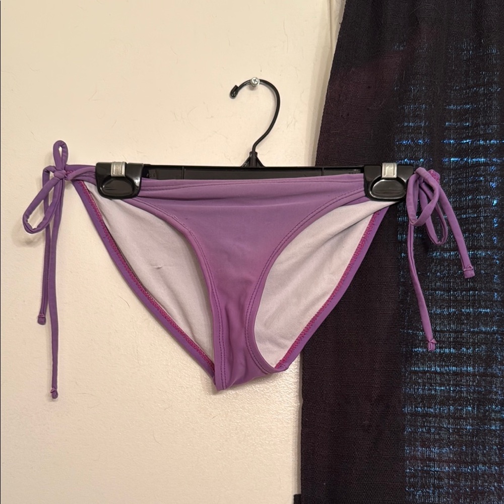 Purple Bikini Bottom with Side Ties